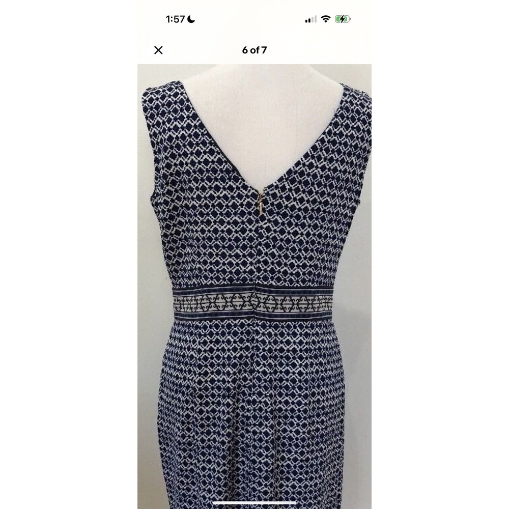 Tory Burch Women's Navy Blue Sheath Dress Size 6 GORGEOUS dress - Picture 12 of 16
